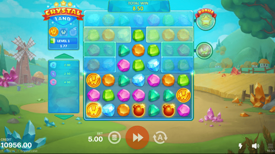 Бесплатный игровой автомат Crystal Land